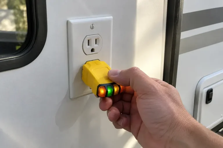 Plug-in outlet tester in a 3-prong outlet