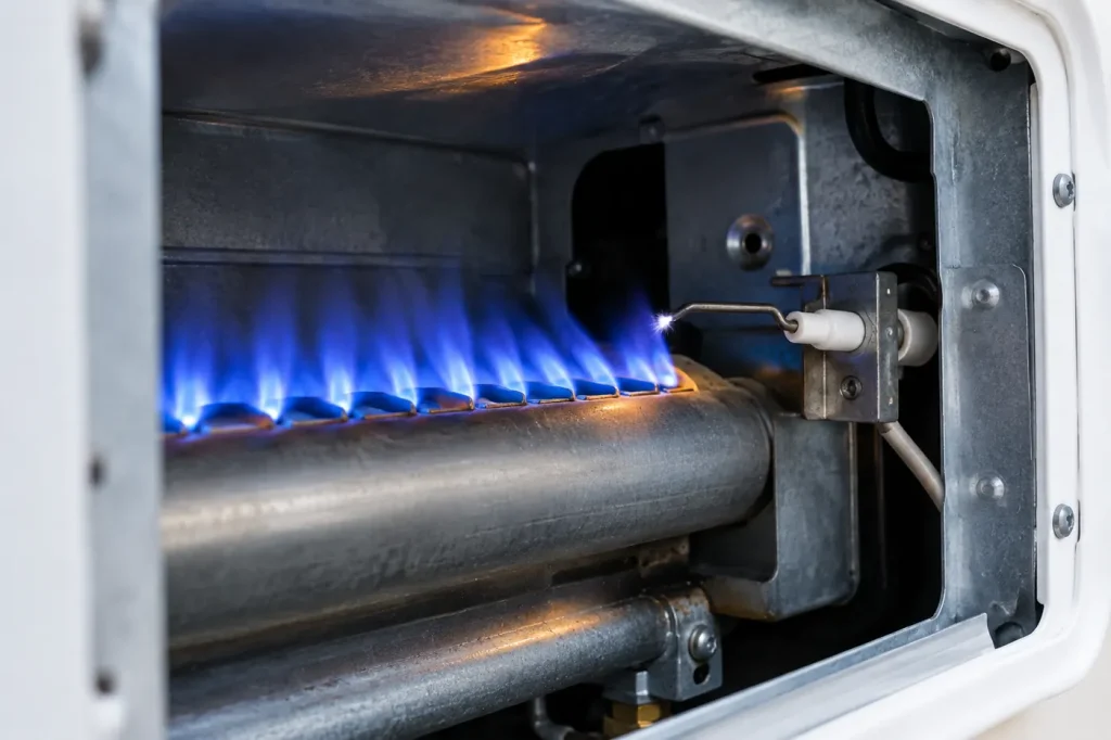 RV furnace clicking but not igniting